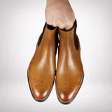 Stirling Brogue Chelsea Light Tan