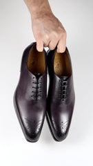 Ellington Wholecut Brogue Aubergine