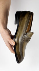 Hampton Penny Loafer Olive Green