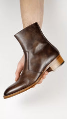 Phoenix Zip Boot Brown