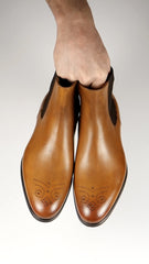 Stirling Brogue Chelsea Light Tan
