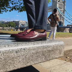 Henley Tassel Loafer Oxblood