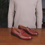 Roma Penny Loafer Chestnut