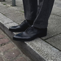 Cambridge Wingtip Oxford Brogue Black