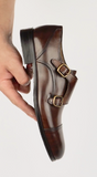 Bourne Monk Strap Brown SB