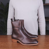 Phoenix Zip Boot Brown