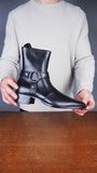 Vincent Harness Zip Boot Tan Suede