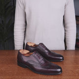Cambridge Wingtip Oxford Brogue Oxblood