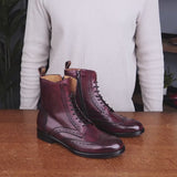 Florence Wingtip Brogue Boot Oxblood