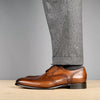 Madison Wingtip Derby Brogue Chestnut