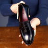 Roma Penny Loafer Black