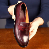 Roma Penny Loafer Oxblood