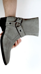 Vincent Harness Zip Boot Grey Suede