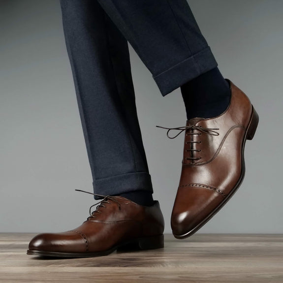 Cap Toe Oxford Dark Brown & Thomas Bird & tblon.com