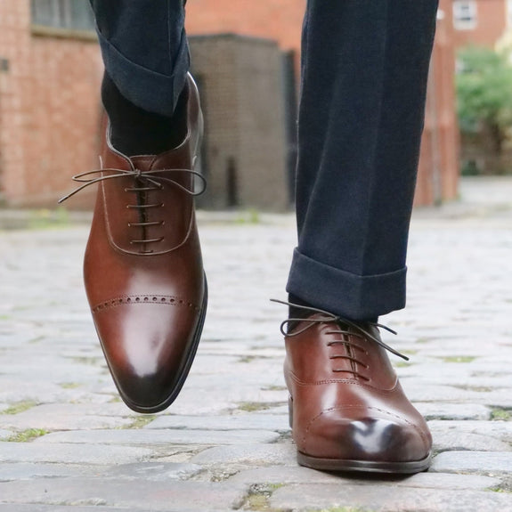 Cap Toe Oxford Brown & Thomas Bird & tblon.com