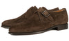 Brooklyn Single Monk Strap Brown Suede