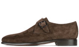 Brooklyn Single Monk Strap Brown Suede
