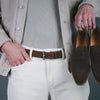 Suede Belt Brown