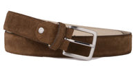 Suede Belt Medium Brown