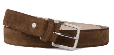 Suede Belt Medium Brown