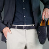 Suede Belt Navy Blue