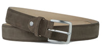 Suede Belt Taupe Brown