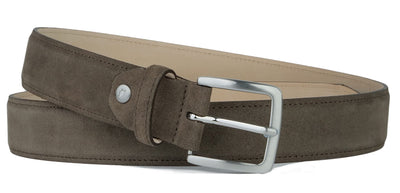 Suede Belt Taupe Brown