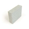 Gray concrete block on a white background