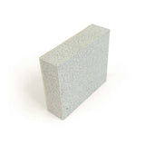 Gray concrete block on a white background