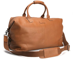Leather Weekend Bag Tan