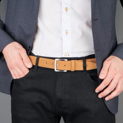 Suede Belt Tan