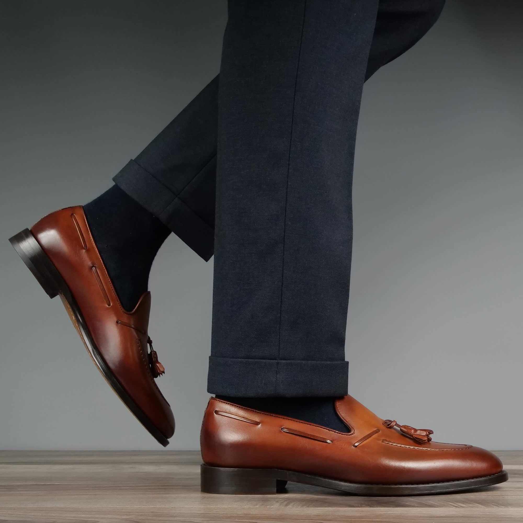 Tassel Loafer Chestnut & Thomas Bird & tblon.com