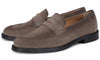 Monaco Penny Loafer Taupe Brown Suede