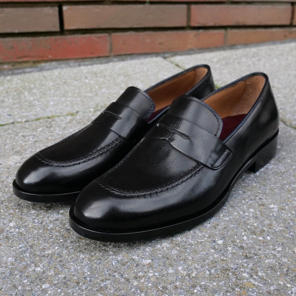 Roma Penny Loafer Black