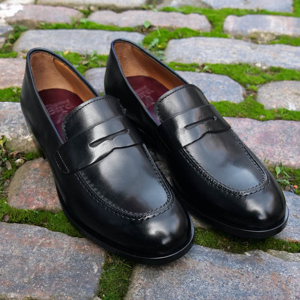 Roma Penny Loafer Black