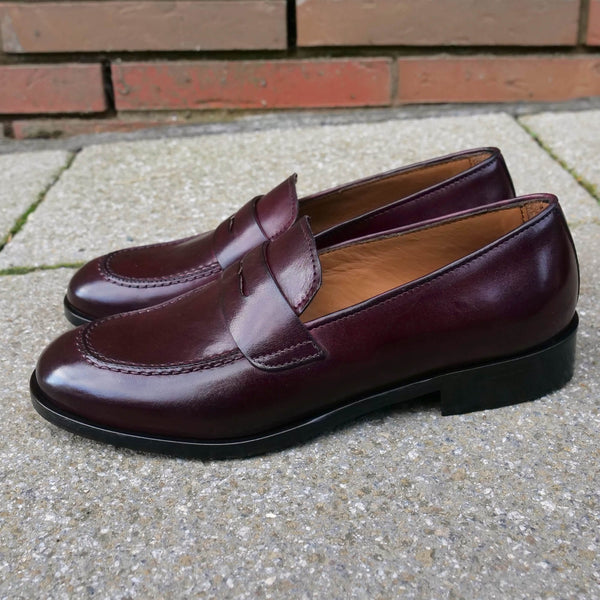 Roma Penny Loafer Oxblood