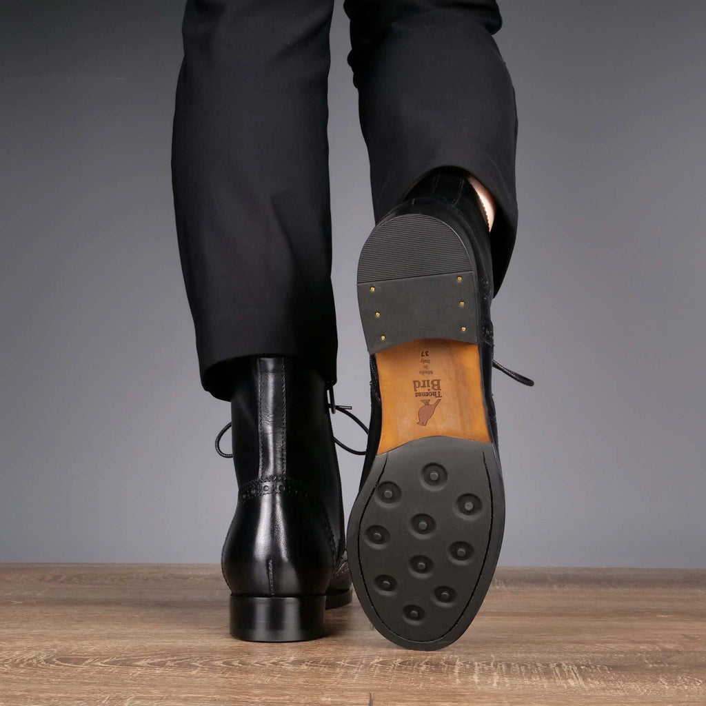Wingtip Brogue Boot Black | Thomas Bird | tblon.com Wingtip Brogue Boot Black | Thomas Bird | tblon.com