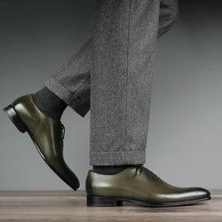 Wholecut Oxford Olive Green | Thomas Bird | tblon.com Wholecut Oxford Olive Green | Thomas Bird | tblon.com
