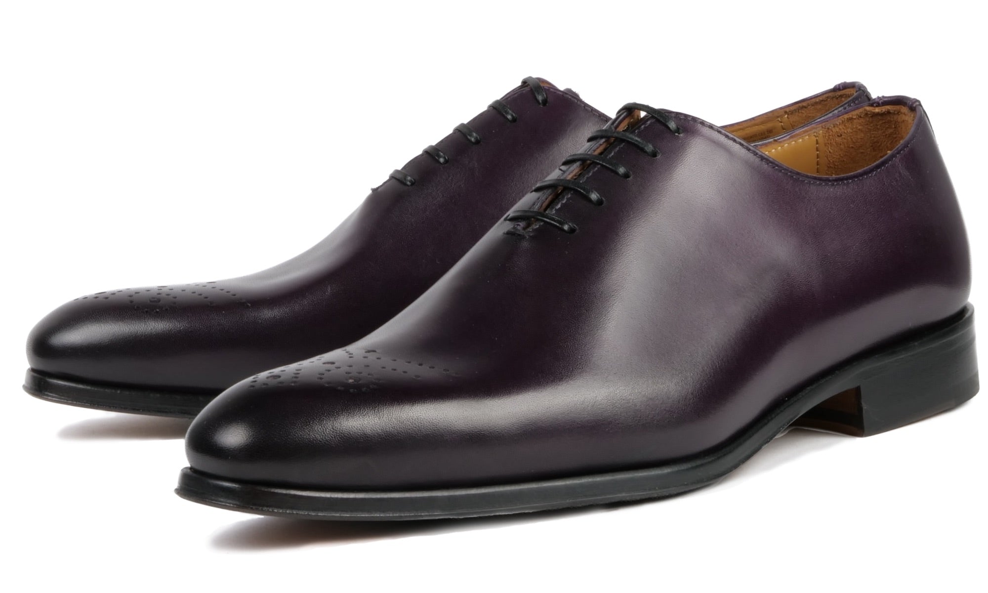 Ellington Brown and Cream Men\'s Oxfords Ellington Wholecut Brogue | Thomas Bird | tblon.com main image 4