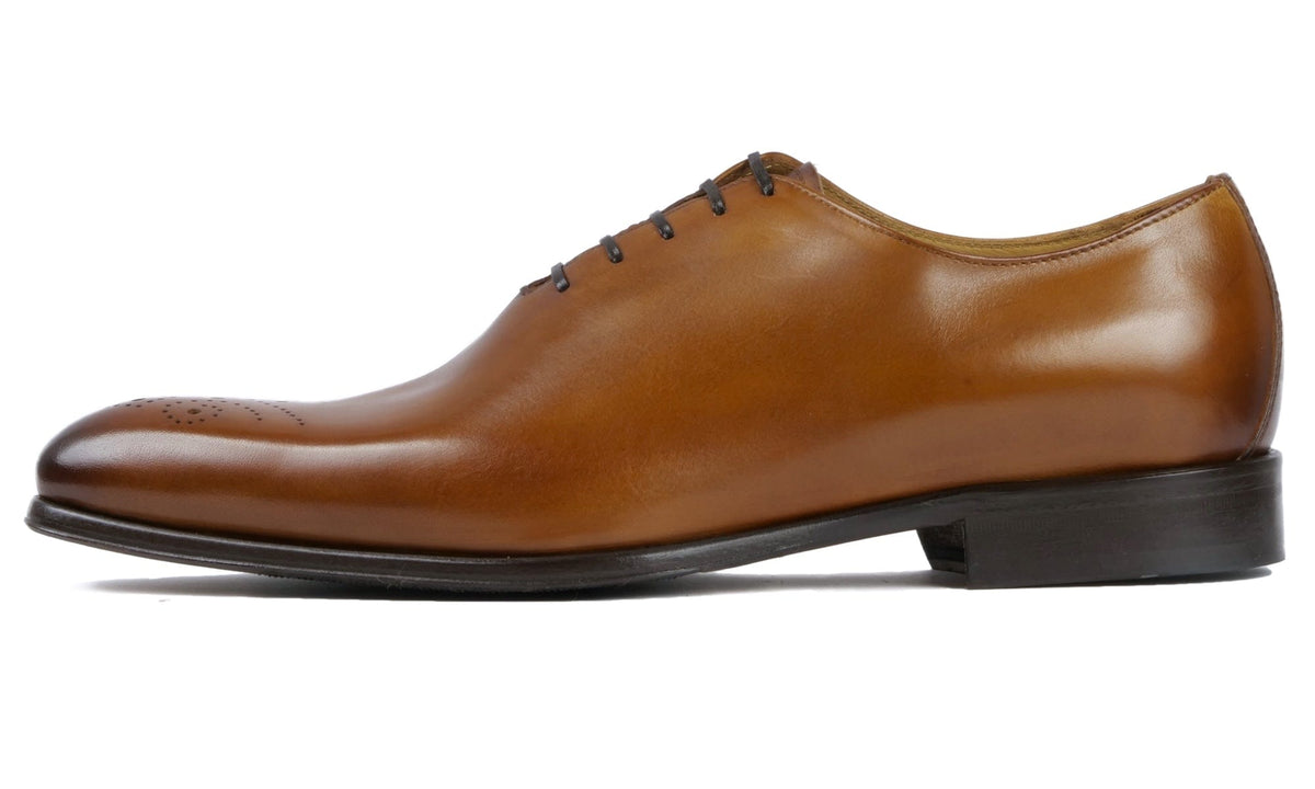 Wholecut Oxford Brogue Light Tan & Thomas Bird & tblon.com