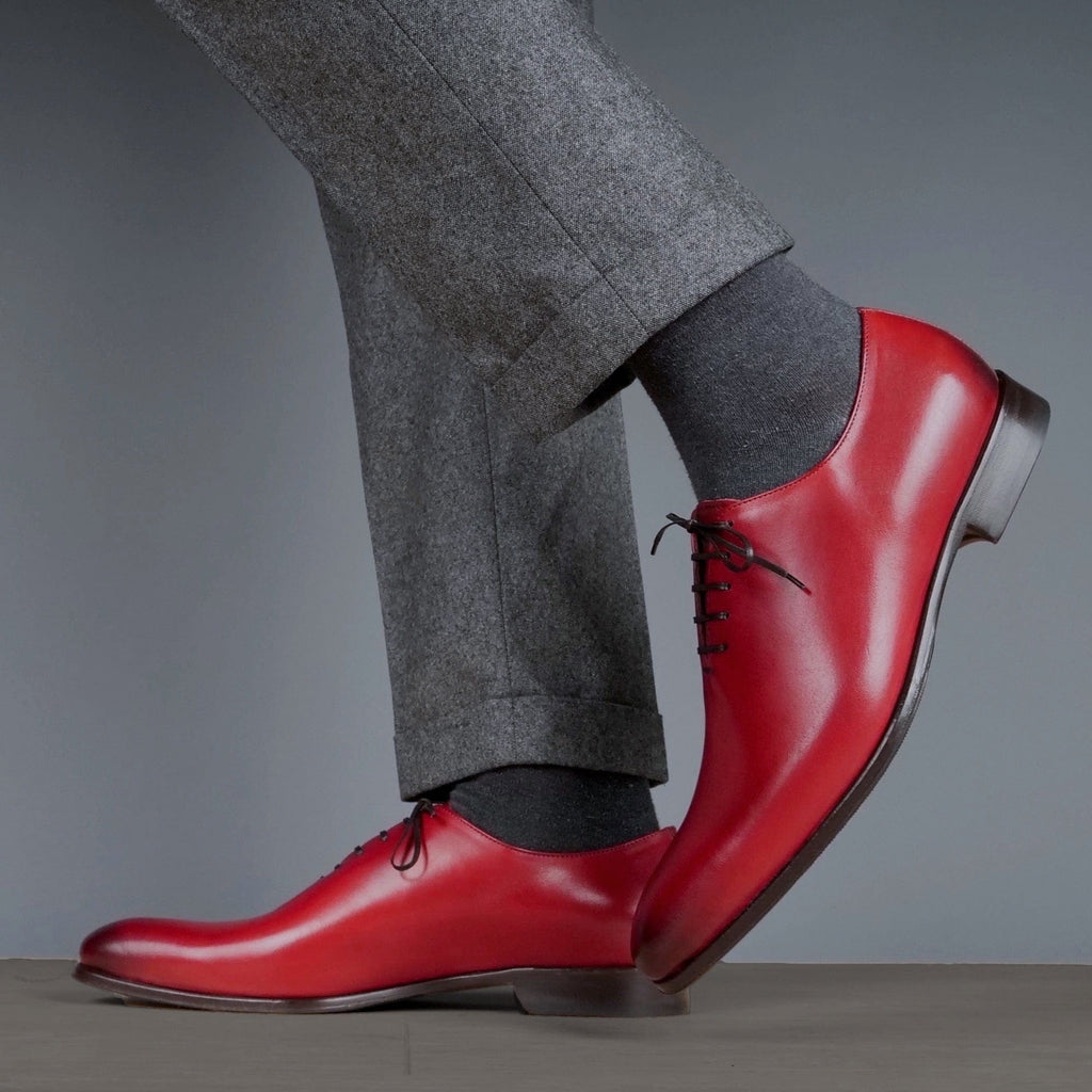 Wholecut Oxford Scarlet Red | Thomas Bird | tblon.com Wholecut Oxford Scarlet Red | Thomas Bird | tblon.com