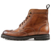 Montana Wingtip Brogue Boot Tan
