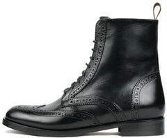 Florence Wingtip Brogue Boot Black