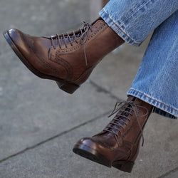 Florence Wingtip Brogue Boot Brown