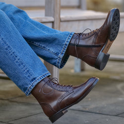 Florence Wingtip Brogue Boot Brown