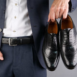 Cambridge Wingtip Oxford Brogue Black