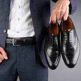 Cambridge Wingtip Oxford Brogue Black