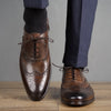 Cambridge Wingtip Oxford Brogue Brown