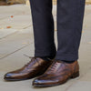 Cambridge Wingtip Oxford Brogue Brown