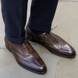 Cambridge Wingtip Oxford Brogue Brown